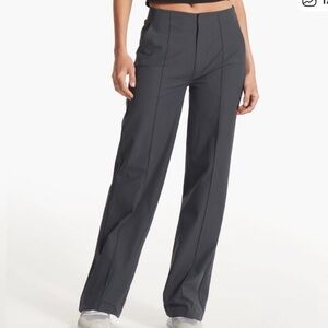 Vuori Wide-Leg VersaLife Pants - Charcoal Gray
